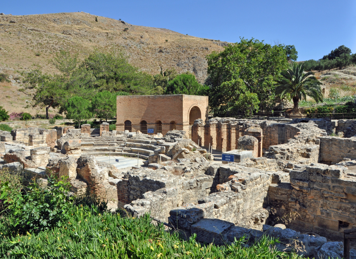 Gortys or Gortyn (Crete, Greece): archaeological site with Roman Odeon